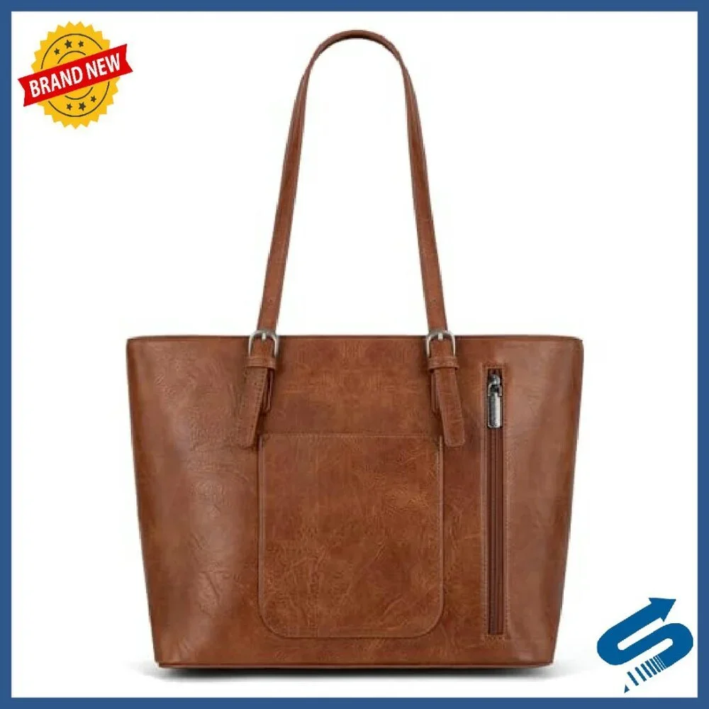 3-Piece Tote Bag Set with Crossbody and Wristlet, Large Capacity - Picture 7 of 8